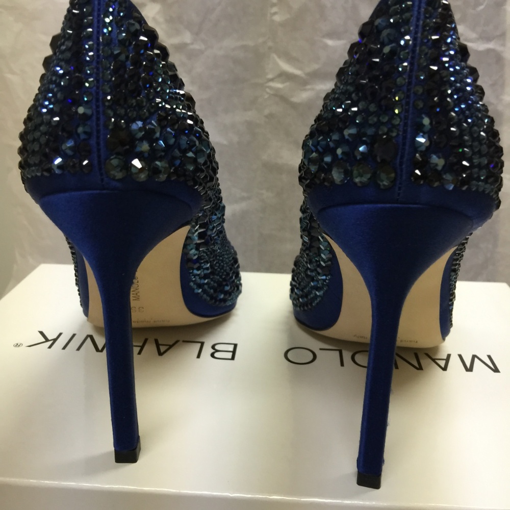 NIB Manolo Blahnik BB Crystal 105mm Pump, 35/5 - Picture 4 of 7